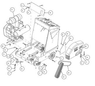 Section 02 Diagram and Parts List for MK-3026K 166449-26 MK Diamond Concrete Saw